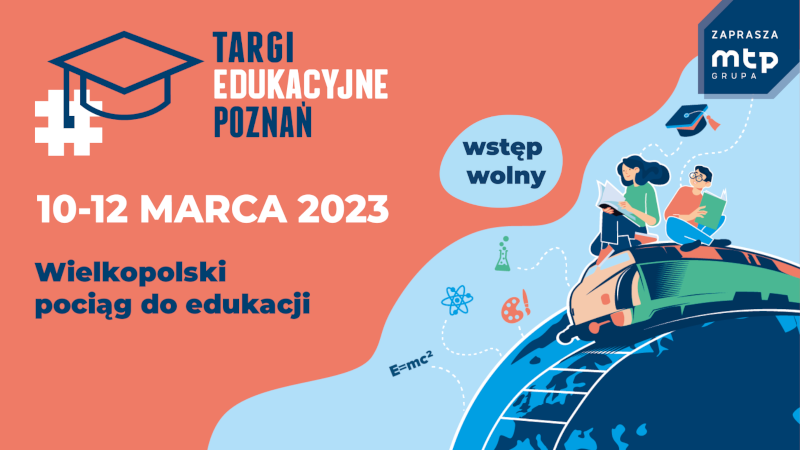 Plakat reklamowy - Targi Edukacyjne Poznań 2023